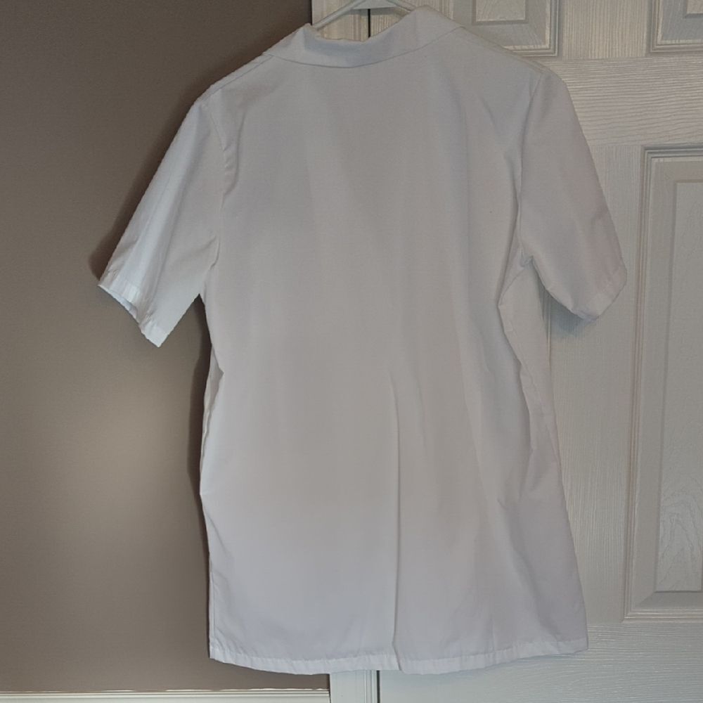 White Short Sleeve Lab Coat White Coat Health Professional Scientist - Picture 3 of 5